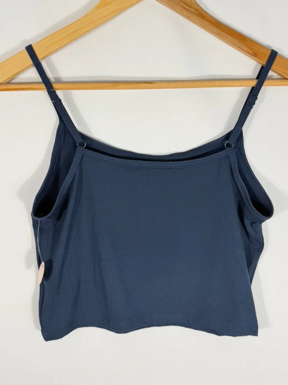 Posie Active Cloud Knit 3 Piece Set Navy NWT Foldover Flare Pants Tee Top